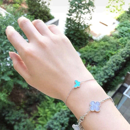 [Noble Jewelry]BUTTERFLY TURQUOISE BUTTERFLY BRACELET SILVER