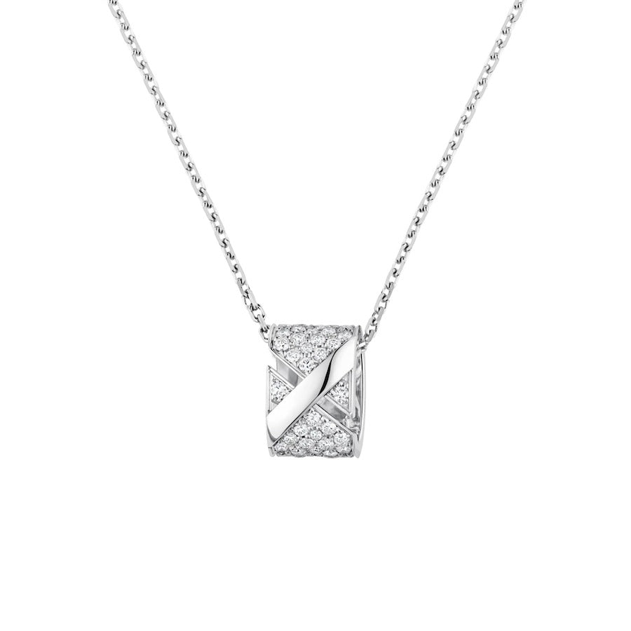 [Noble Jewelry]LIENS EVIDENCE DIAMOND PAVED NECKLACE