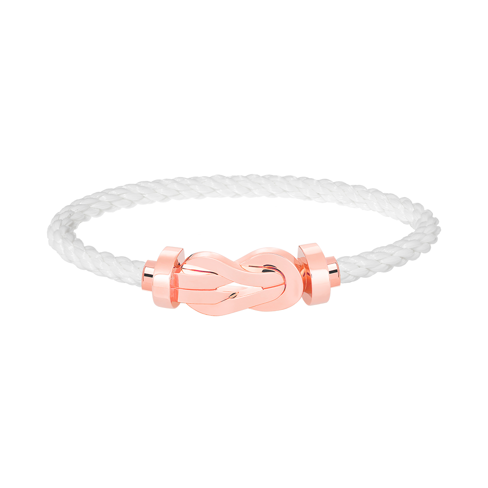 [Noble Jewelry]CHANCE LARGE 8 FIGURE BUCKLE NO DIAMOND BRACELET ROSE GOLD