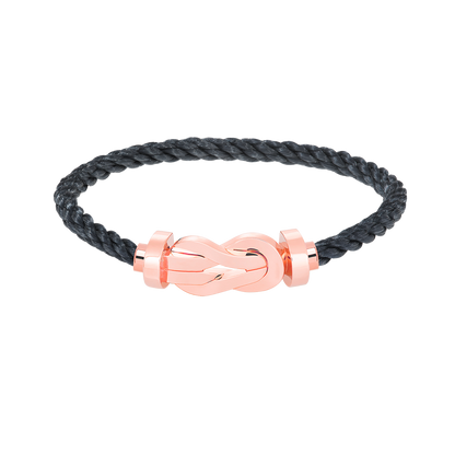 [Noble Jewelry]CHANCE LARGE 8 FIGURE BUCKLE NO DIAMOND BRACELET ROSE GOLD