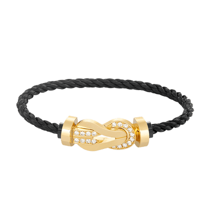 [Edler Schmuck] CHANCE GROSSES 8-FACH-SCHNALLE-HALBDIAMANT-ARMBAND GOLD