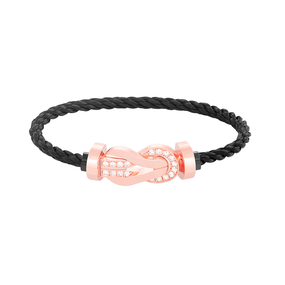 [Edler Schmuck]CHANCE GROSSES 8-FACH-ARMBAND MIT HALBDIAMANTEN UND SCHNALLE ROSÉGOLD