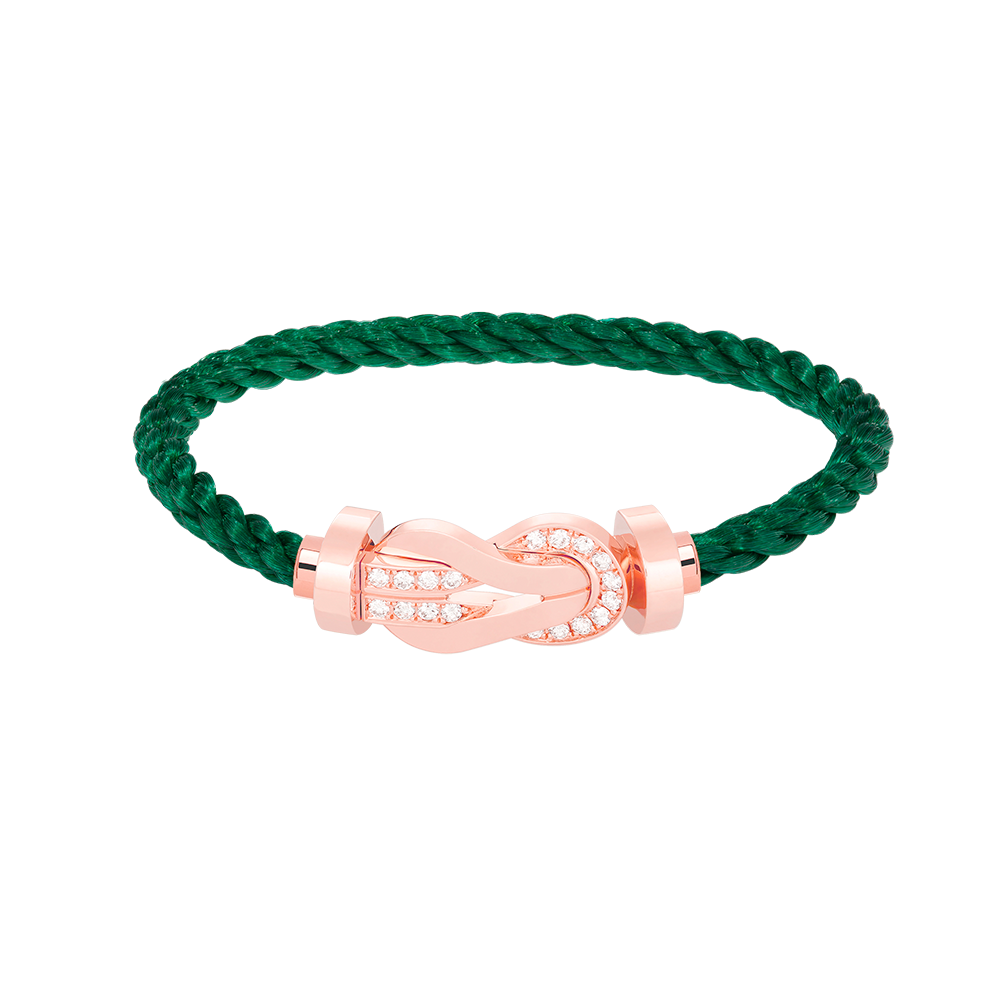 [Edler Schmuck]CHANCE GROSSES 8-FACH-ARMBAND MIT HALBDIAMANTEN UND SCHNALLE ROSÉGOLD