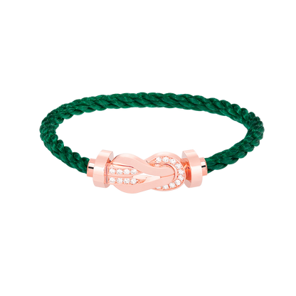 [Edler Schmuck]CHANCE GROSSES 8-FACH-ARMBAND MIT HALBDIAMANTEN UND SCHNALLE ROSÉGOLD