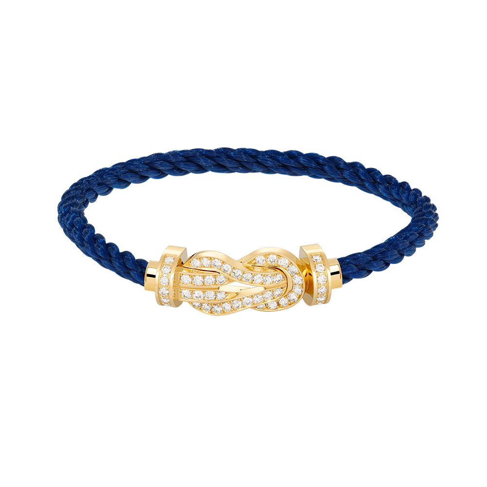 [Edler Schmuck] CHANCE GROSSES 8-FACH-ARMBAND MIT VOLLDIAMEN UND SCHNALLE GOLD