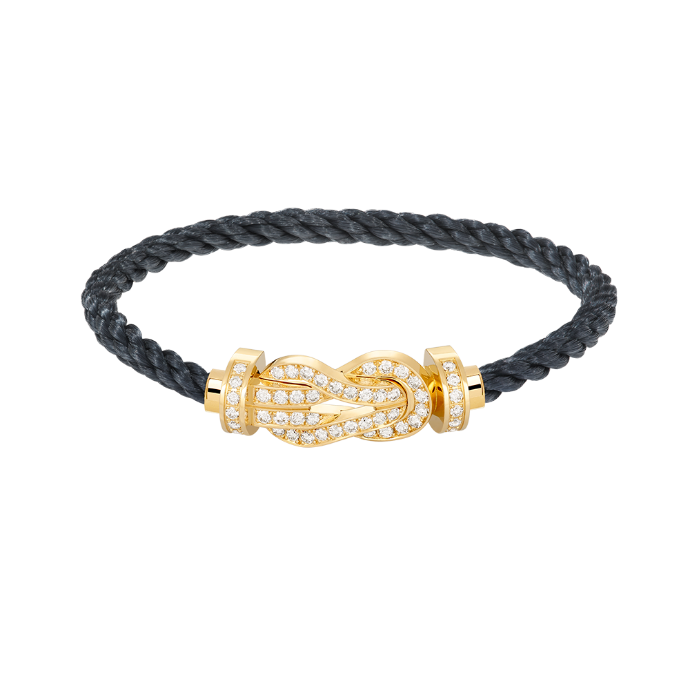 [Noble Jewelry]CHANCE LARGE 8 FIGURE BUCKLE FULLDIAMOND BRACELET GOLD