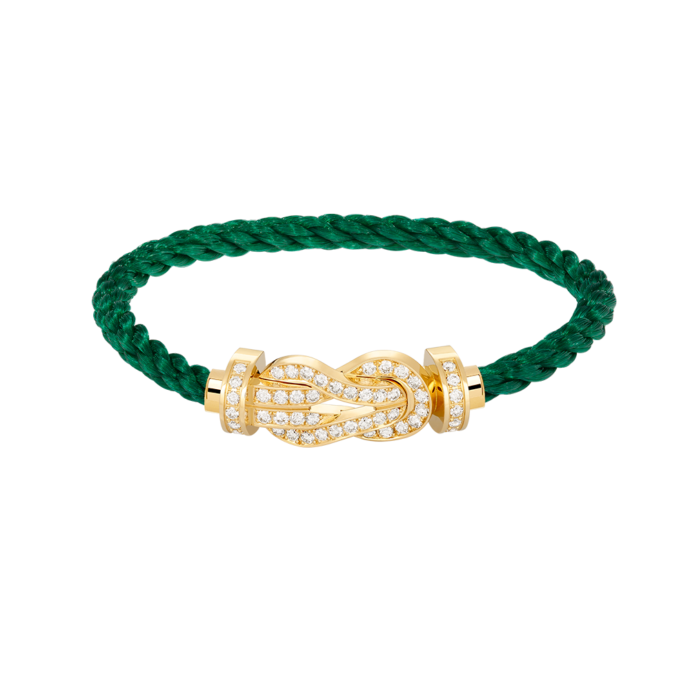 [Edler Schmuck] CHANCE GROSSES 8-FACH-ARMBAND MIT VOLLDIAMEN UND SCHNALLE GOLD