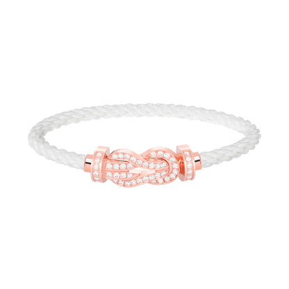 [Edler Schmuck] CHANCE GROSSES 8-FACH-ARMBAND MIT VOLLEN DIAMANTEN IN ROSÉGOLD