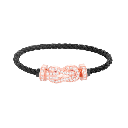 [Edler Schmuck] CHANCE GROSSES 8-FACH-ARMBAND MIT VOLLEN DIAMANTEN IN ROSÉGOLD