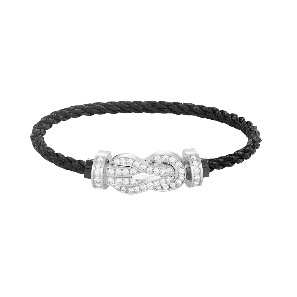 [Edler Schmuck] CHANCE GROSSES 8-FACH-ARMBAND MIT VOLLEN DIAMANTEN, SILBER