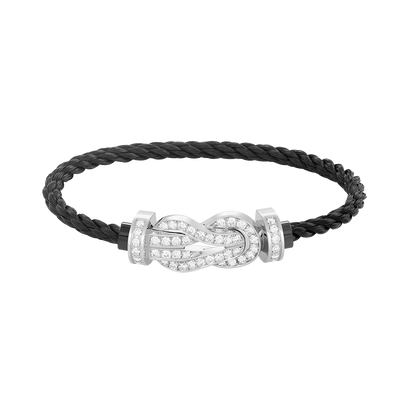 [Edler Schmuck] CHANCE GROSSES 8-FACH-ARMBAND MIT VOLLEN DIAMANTEN, SILBER