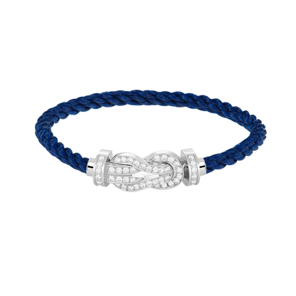 [Edler Schmuck] CHANCE GROSSES 8-FACH-ARMBAND MIT VOLLEN DIAMANTEN, SILBER