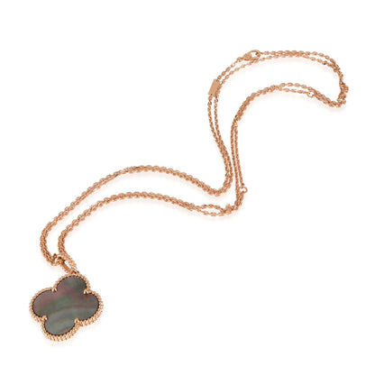 [Noble Jewelry]CLOVER 25MM GOLD DARK MOP BIG CLOVER NECKLACE