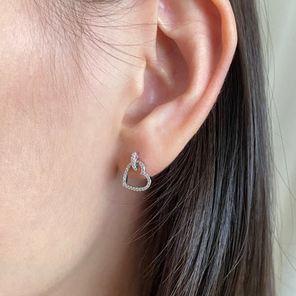 [Noble Jewelry]Dainty Heart Shape Earrings