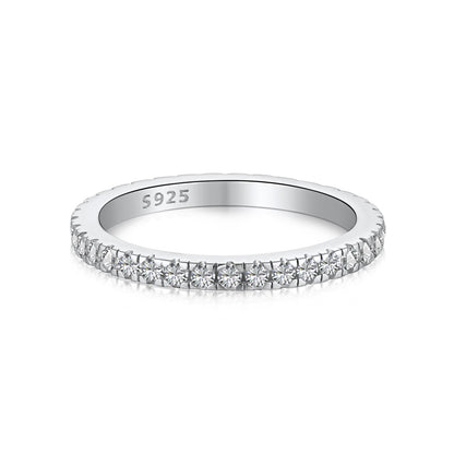 [Noble Jewelry]Delicate Sparkling Round Cut Daily Ring