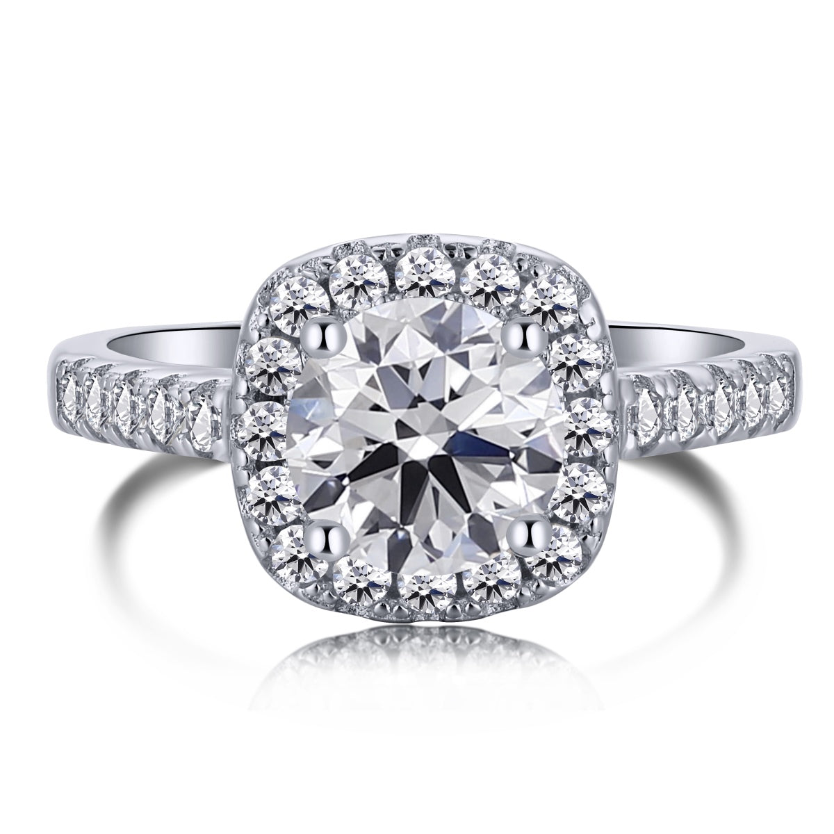 [Noble Jewelry]Dazzling Resplendent Round Cut Wedding Ring