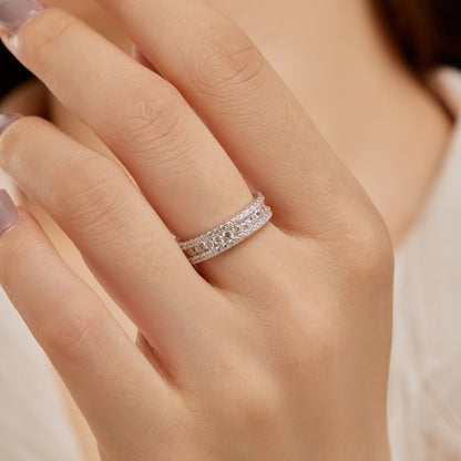 [Noble Jewelry]Delicate Colorful Round Cut Daily Ring