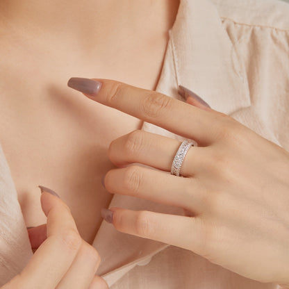 [Noble Jewelry]Delicate Colorful Round Cut Daily Ring