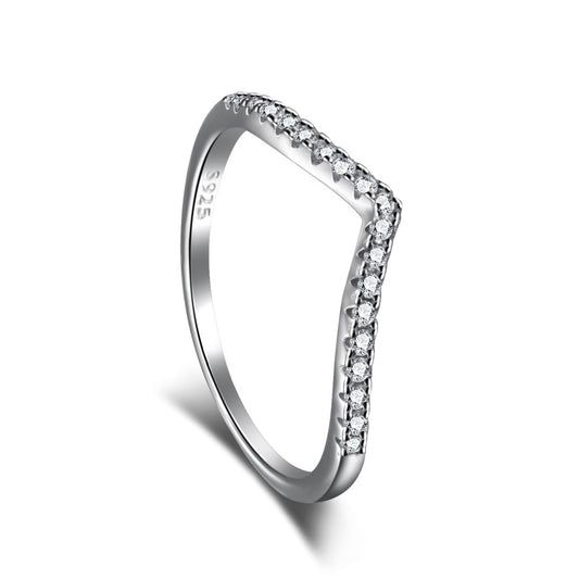 [Noble Jewelry]Elaborate Tennis Band Ring