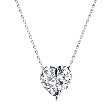 [Noble Jewelry]6.0 carat Radiant Heart Shape Necklace