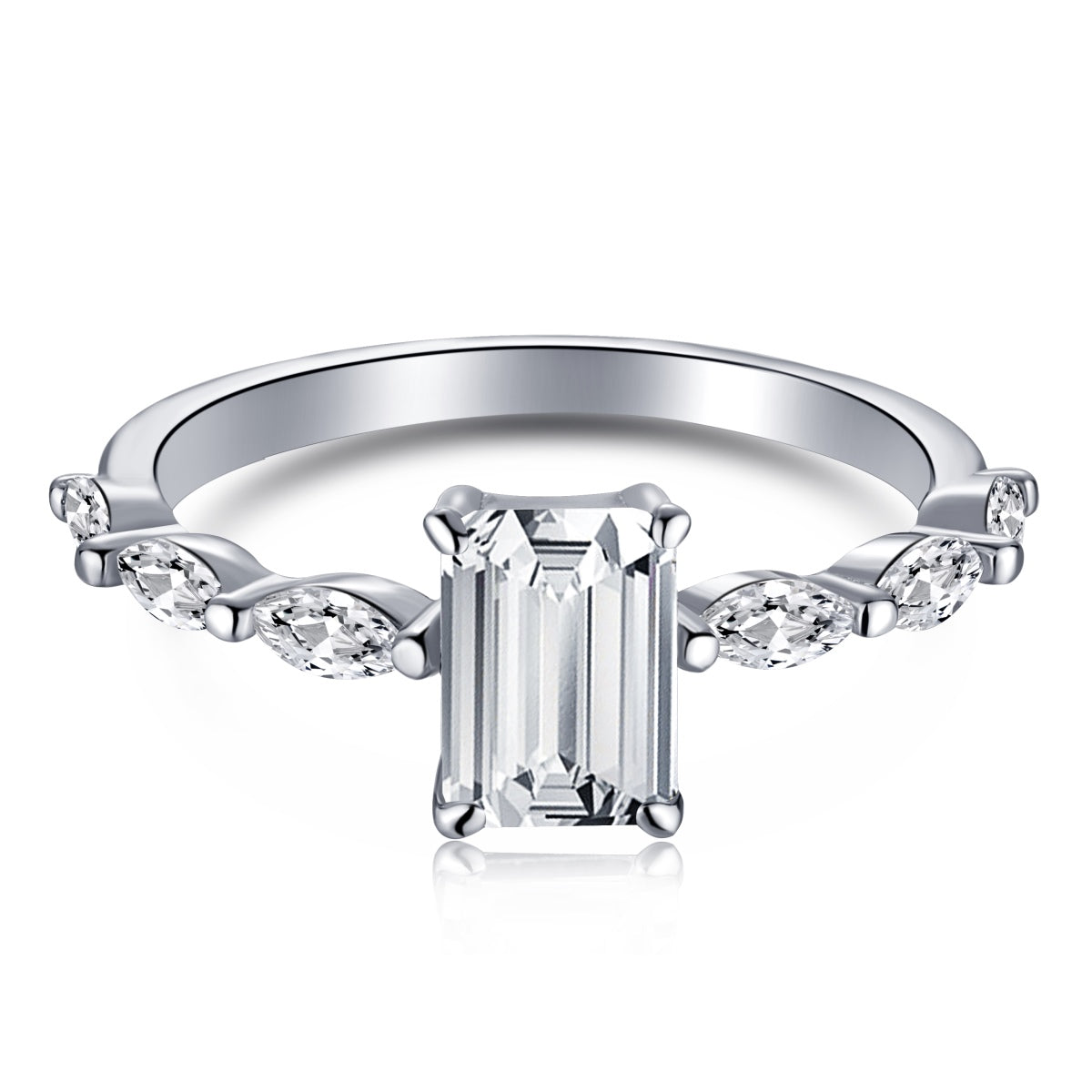 [Noble Jewelry]1.0 Carat Dainty Resplendent Radiant Cut Daily Ring