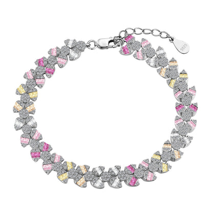 [Noble Jewelry]Dainty Exquisite Flower Shape Daily Bracelet