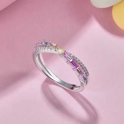 [Noble Jewelry]Energetic Elegant Radiant Cut Party Ring