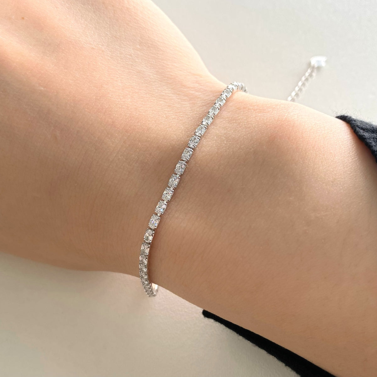 [Noble Jewelry]Elegant Emerald Cut Daily Bracelet