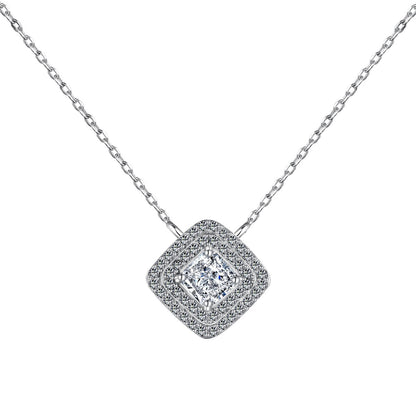 [Noble Jewelry]Sparkling Asscher Cut Necklace