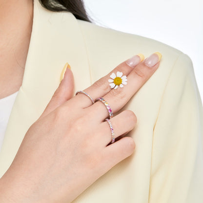 [Noble Jewelry]Elegant Vivid Round Cut Daily Ring