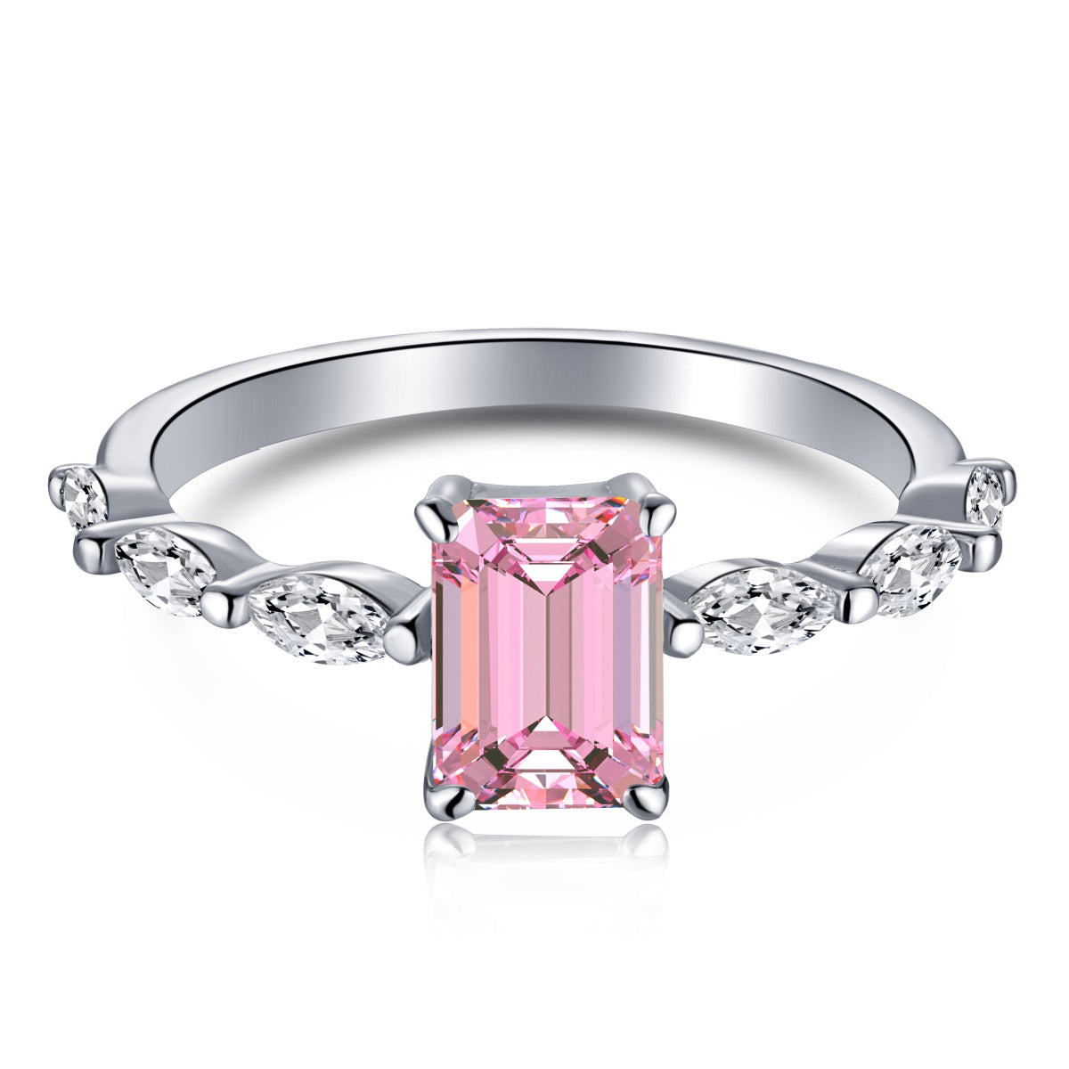 [Noble Jewelry]1.0 Carat Dainty Resplendent Radiant Cut Daily Ring