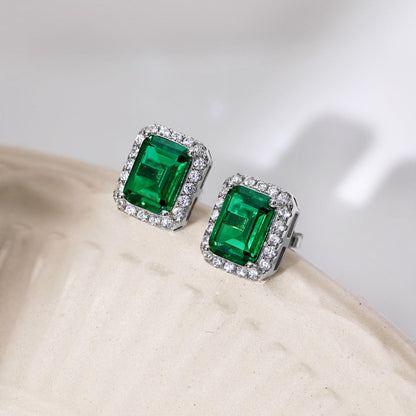 [Noble Jewelry]Luxurious Dainty Emerald Cut Banquet Earrings