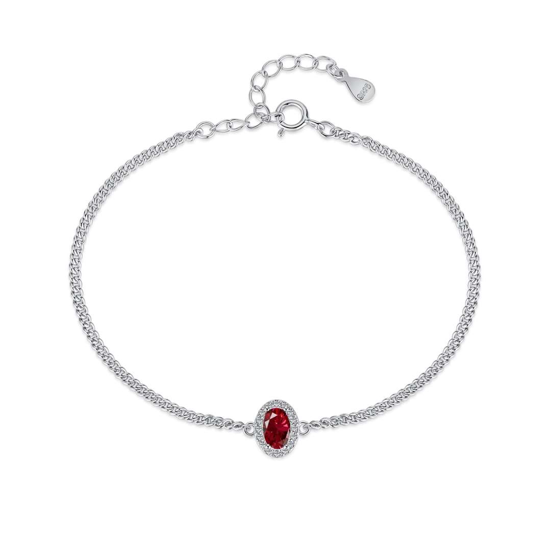 [Noble Jewelry]Exquisite Oval Shape Bracelet