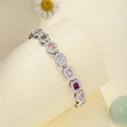 [Noble Jewelry]Exquisite Ornate Emerald Cut Daily Bracelet