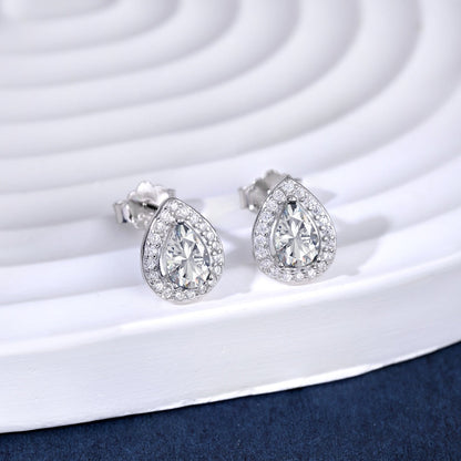 [Noble Jewelry]Luxurious Water Drop Shape Earrings