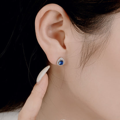 [Noble Jewelry]Luxurious Water Drop Shape Earrings