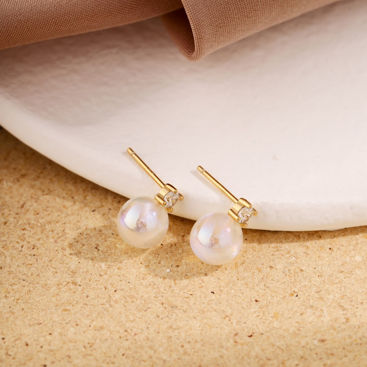 [Noble Jewelry]Symphony Mermaid Pearl Earrings