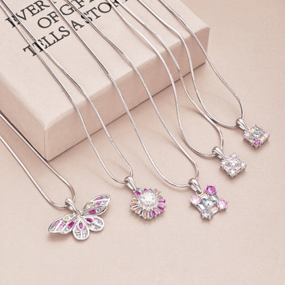 [Noble Jewelry]Charming Flower Colorful Necklace