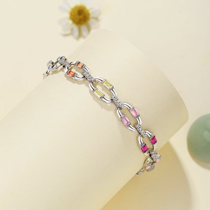 [Noble Jewelry]Dazzling Colorful Daily Bracelet