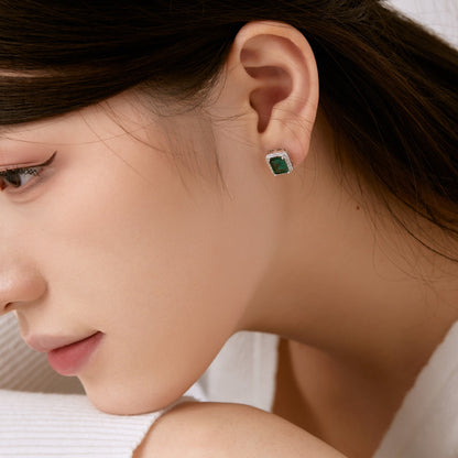 [Noble Jewelry]Luxurious Dainty Emerald Cut Banquet Earrings