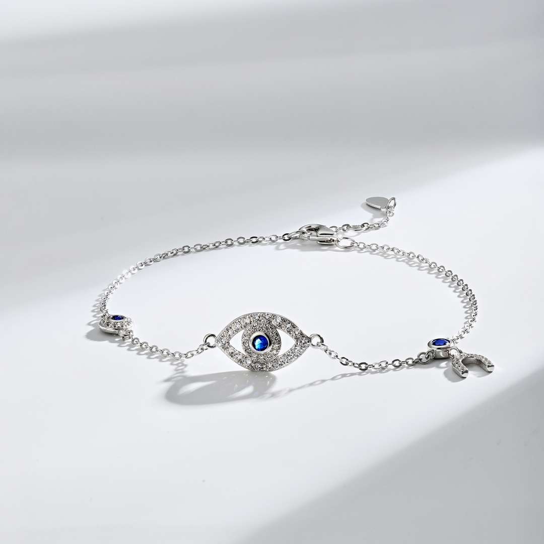 [Noble Jewelry]Dainty Eye Shape Necklace