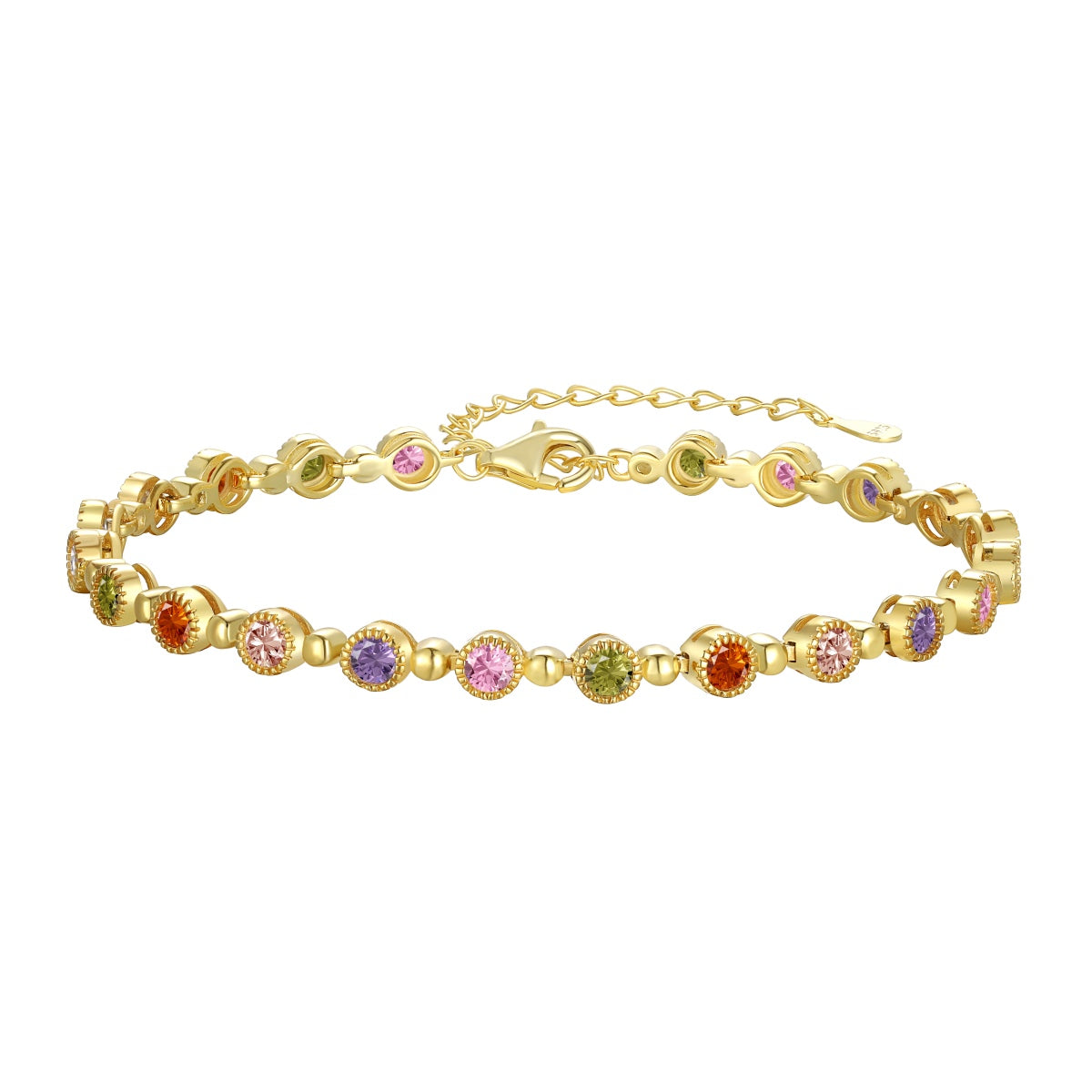 [Noble Jewelry]Sparkling Exquisite Round Cut Party Bracelet