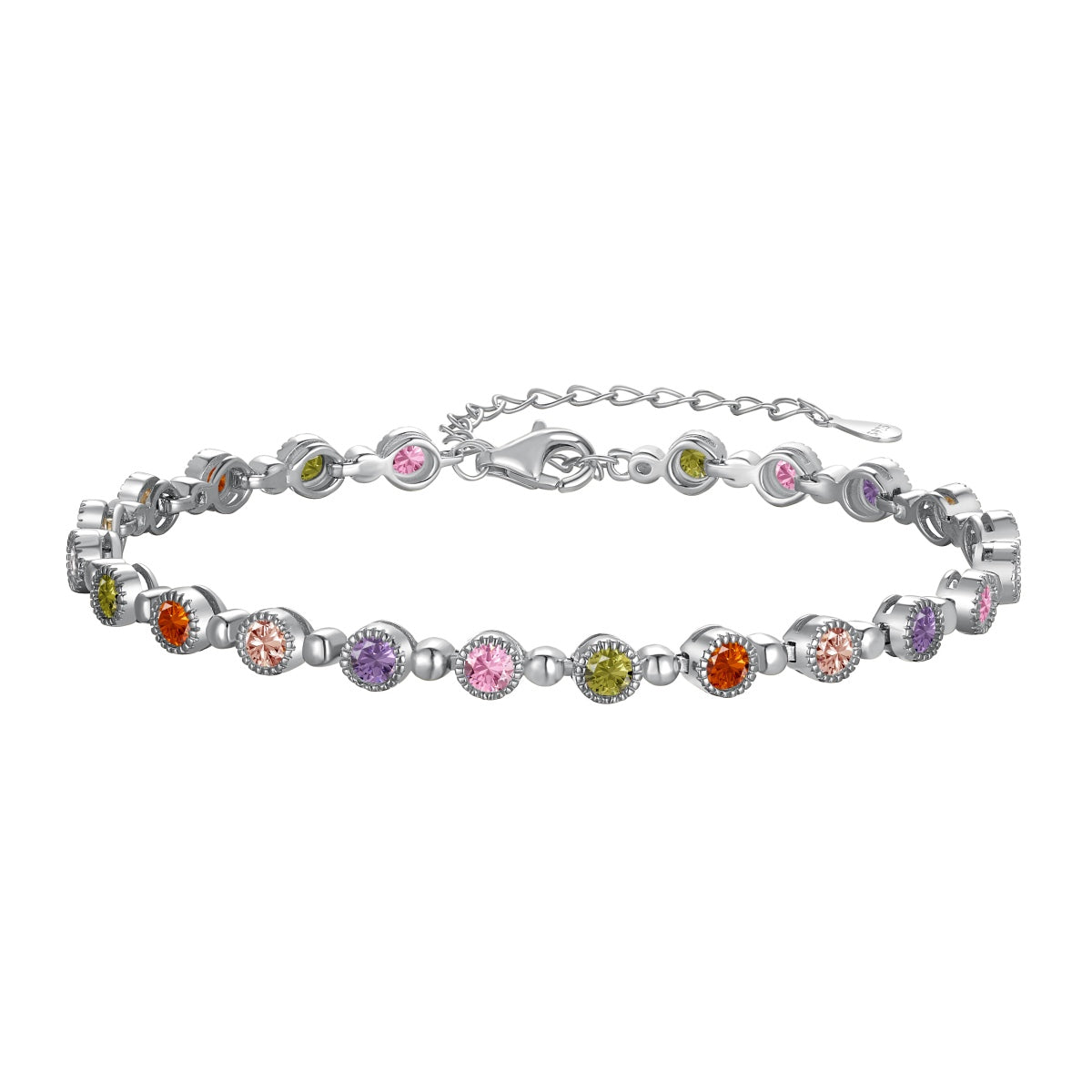 [Noble Jewelry]Sparkling Exquisite Round Cut Party Bracelet