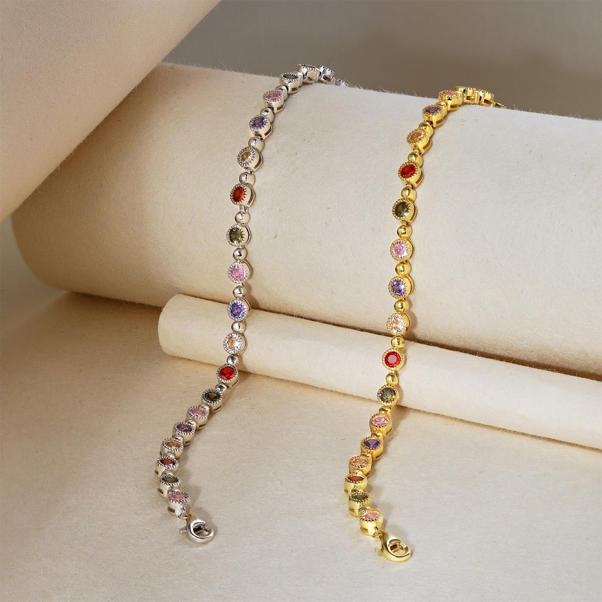 [Noble Jewelry]Sparkling Exquisite Round Cut Party Bracelet