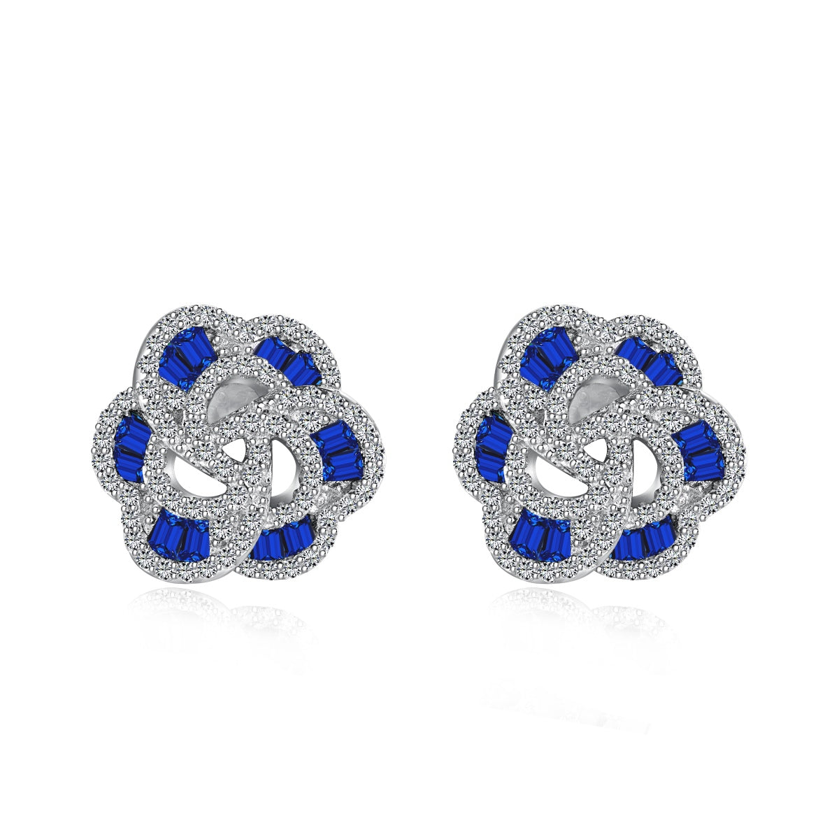 [Noble Jewelry]Exquisite Flower Shape Daily Earrings