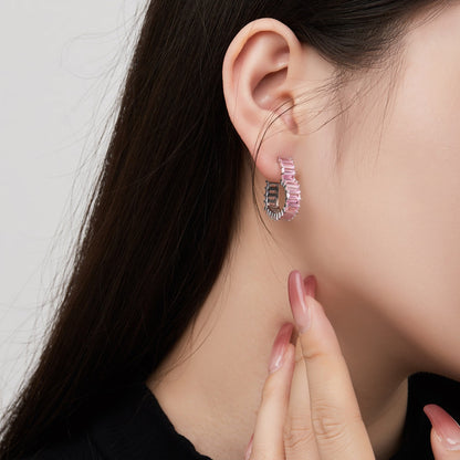 [Noble Jewelry]Radiant Heart Cutout Earrings