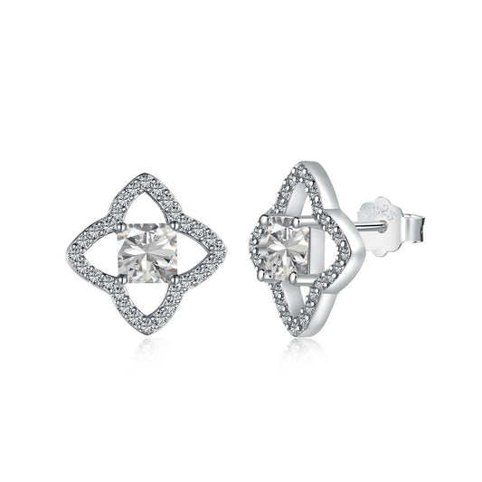 [Noble Jewelry]Elegant Star Shape Princess Cut Daily Earrings