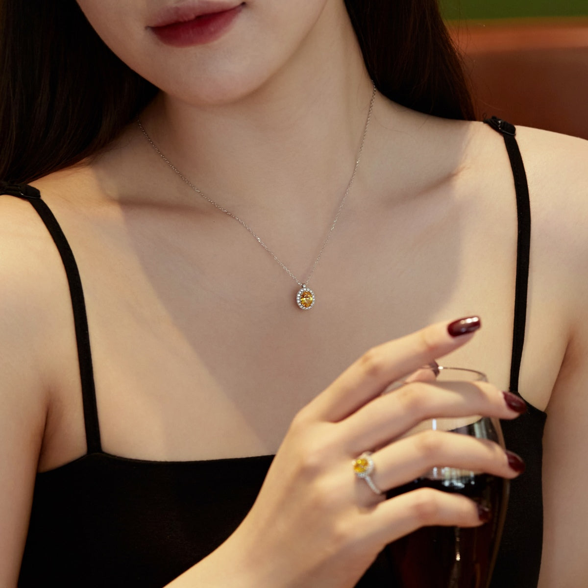 [Noble Jewelry]Delicate Unique Oval Cut Daily Earrings