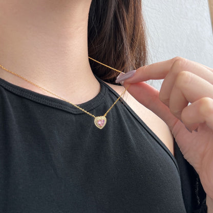 [Noble Jewelry]Exquisite Heart Shape Necklace