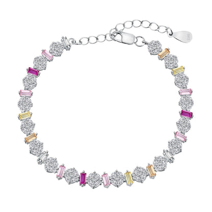 [Noble Jewelry]Radiant Colorful Round Shape Daily Bracelet